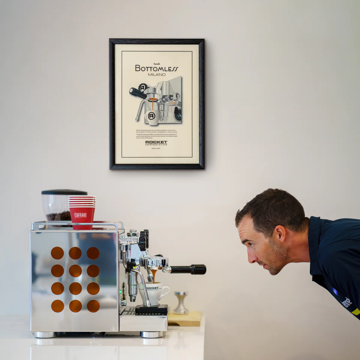 Rocket Espresso obraz bezedná páka | Lázeňská káva